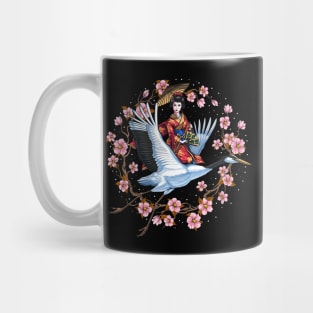 Japanese Crane Geisha Mug